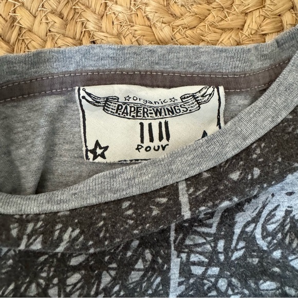 Paper Wings spider print long sleeve tee. Size 4. - Picture 4 of 6